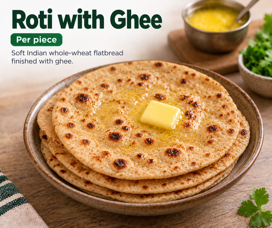 Roti with Ghee (per piece)